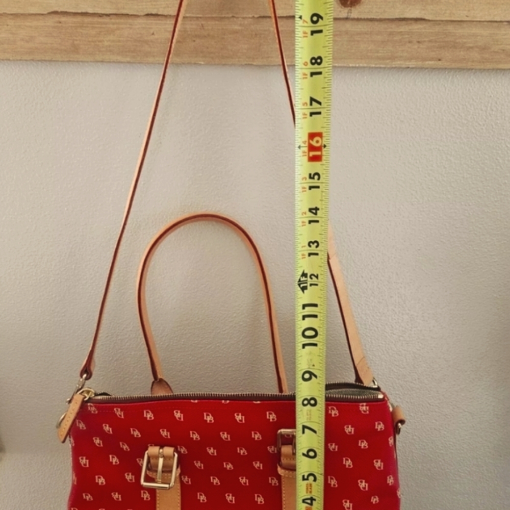 Dooney & Bourke Red and Tan Women's Bag *no Shoulder Strap - Picture 4 of 13